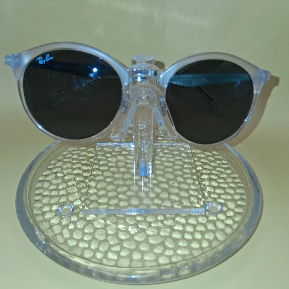 Ray Ban EMMA Clear Frame  Green Lens RB4277F 6323/71 51- 21- 145 SUNGLASSES